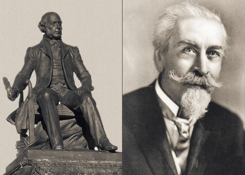<p>François-Xavier Garneau et Benjamin Sulte. Considéré comme l’historien national du Canada français, Garneau a écrit la première Histoire du Canada. Son monument, réalisé en 1912, est situé sur la place de l’Assemblée-Nationale du Québec. Tout comme Garneau, Sulte souligne les hauts faits du peuple canadien-français dans son Histoire des Canadiens-français.</p>