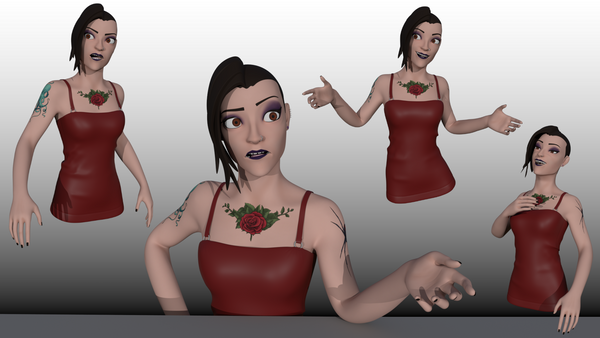 Voici Mélanie, un des 8 personnages 3D utilisés par les étudiants en psychoéducation.