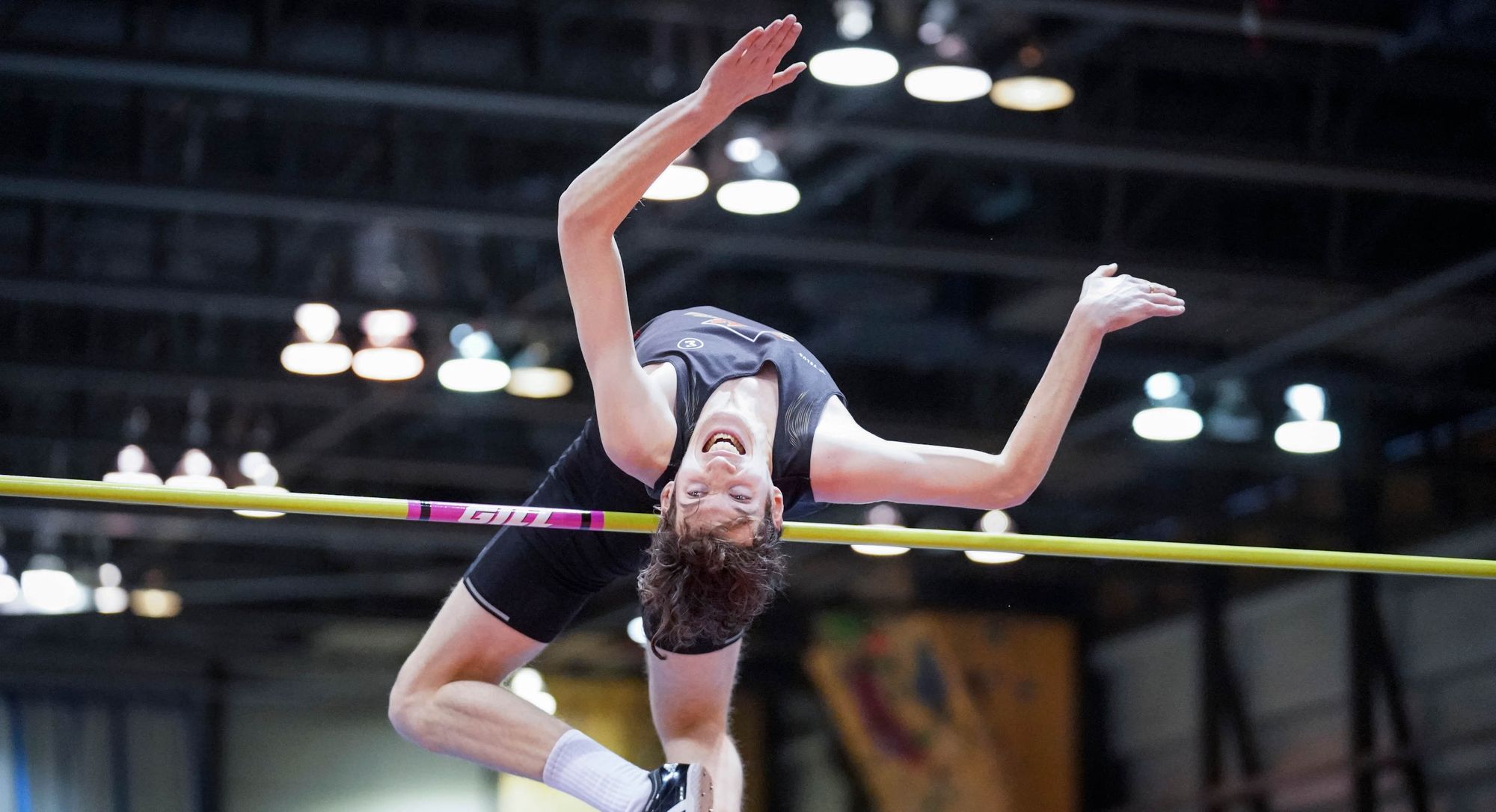 Louis Brosseau, du club d'athlétisme Rouge et Or