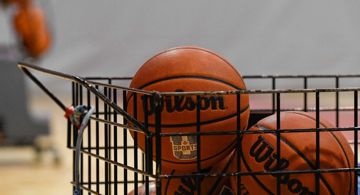 Des ballons de basketball à l'image d'U Sports.